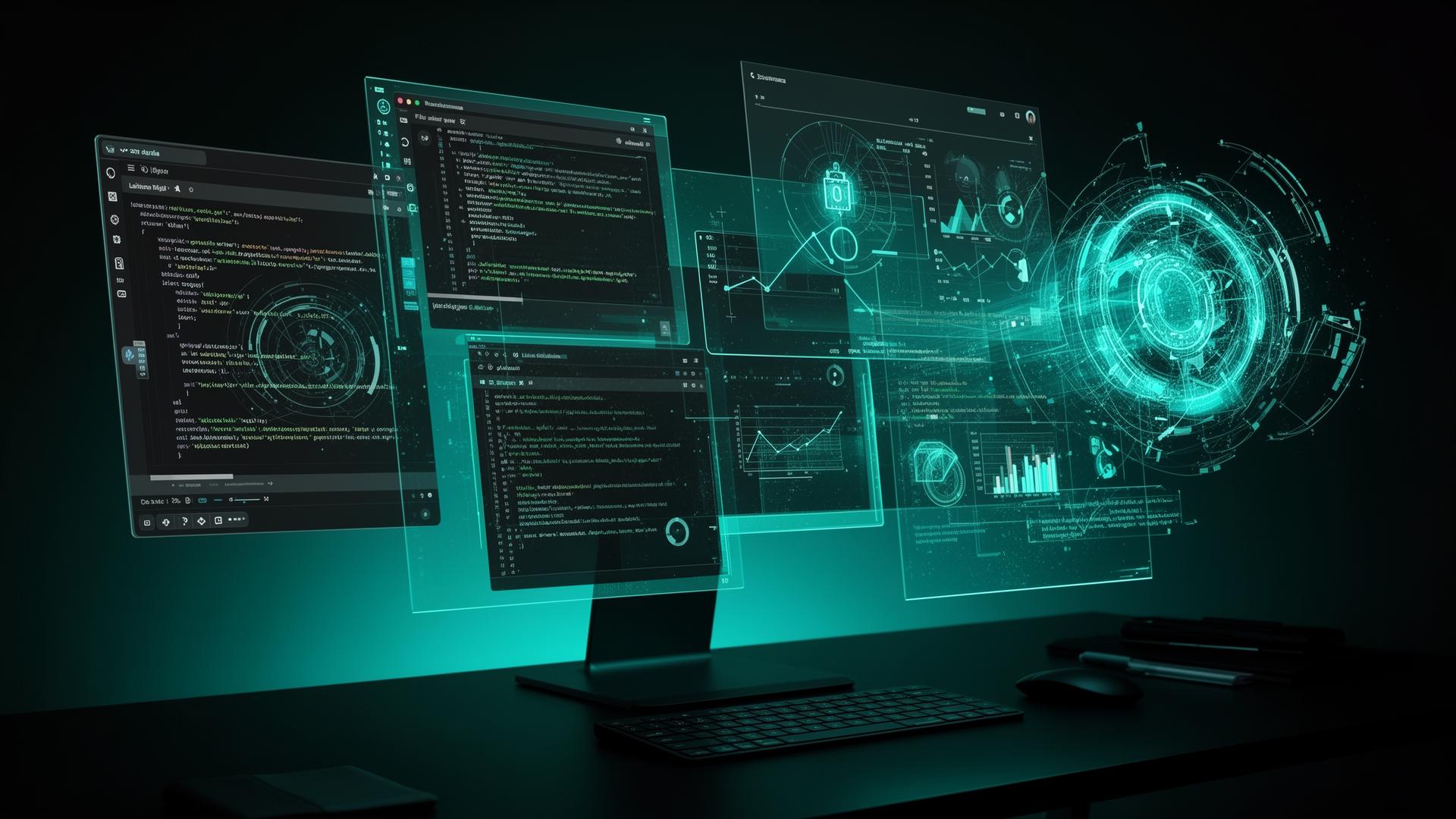 Holographic web development dashboards